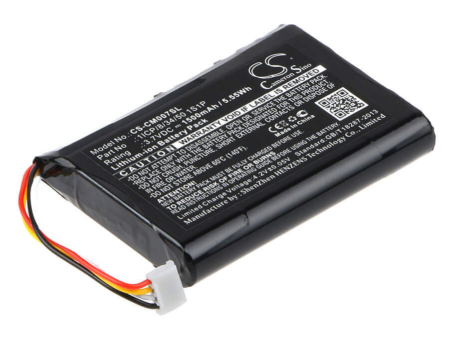 3,7V, Li-ion, 1500mAh, Batterie Pack batterie s'adapte à Custom Battery Pack, 1icp/8/34/50 1s1p, 5,55Wh Batterie Pack Cameron Sino Technology Limited