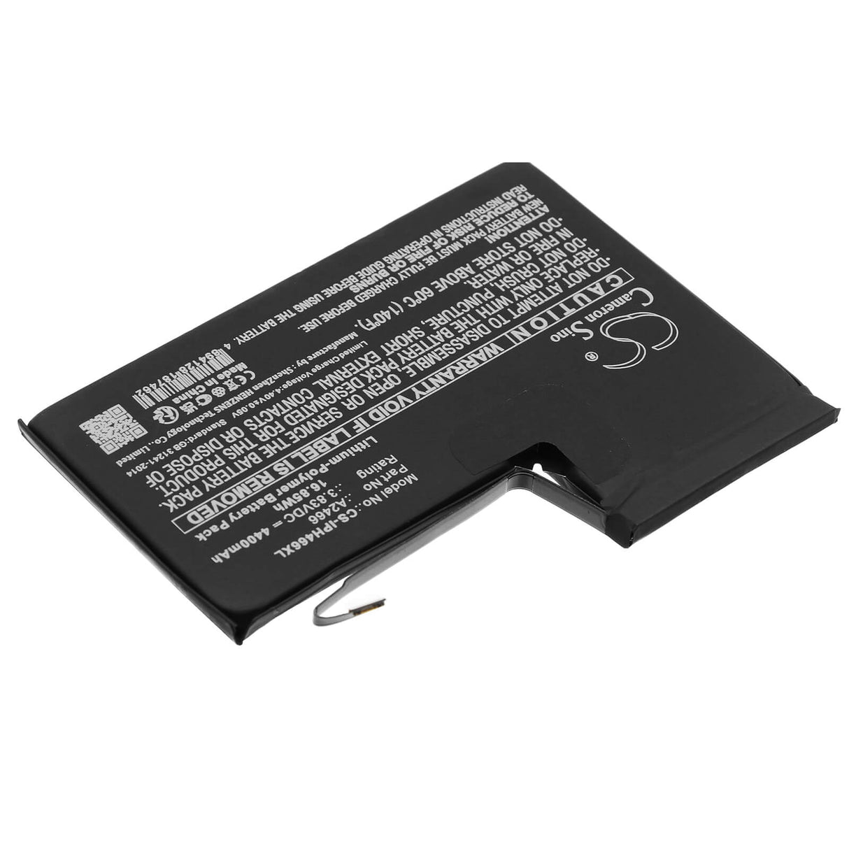 3,83V, Li-Polymer, 4400mAh, batterie de smartphone compatible avec Apple, A2466, iPhone 12 Pro Max, 16,85Wh Mobile, Smartphone Cameron Sino Technology Limited (Smartphone)