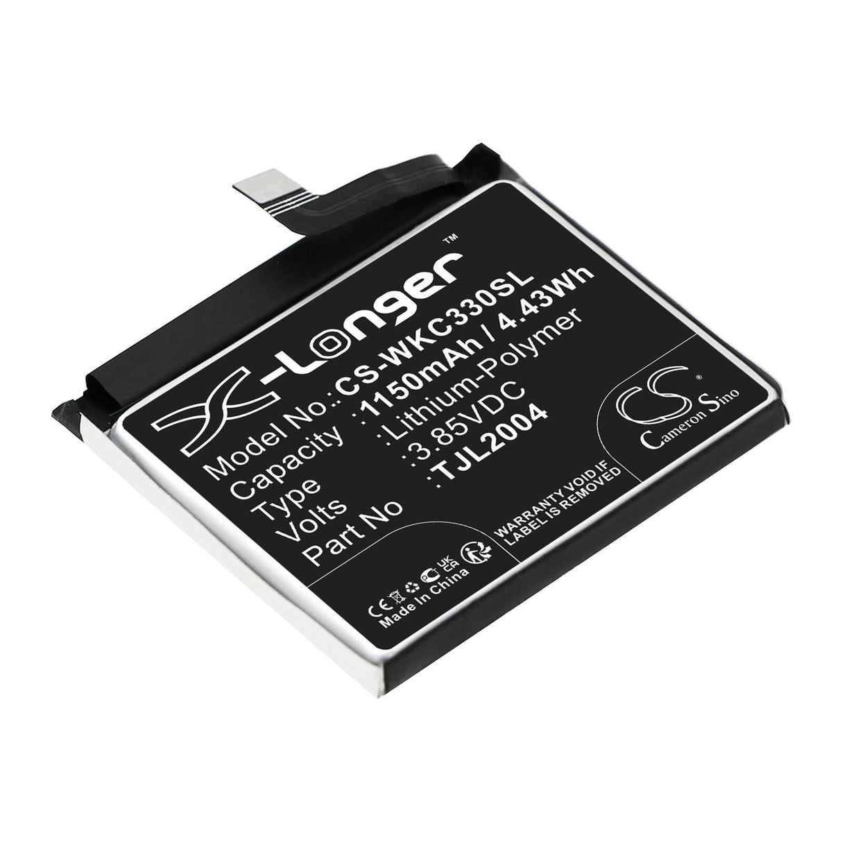 3.85V, Li-Polymer, 1150mAh, SmartPhone battery fits Wiko, Tjl2004, C330, Rakuten Mini, 4.43Wh Mobile, SmartPhone Cameron Sino Technology Limited (Smartphone)