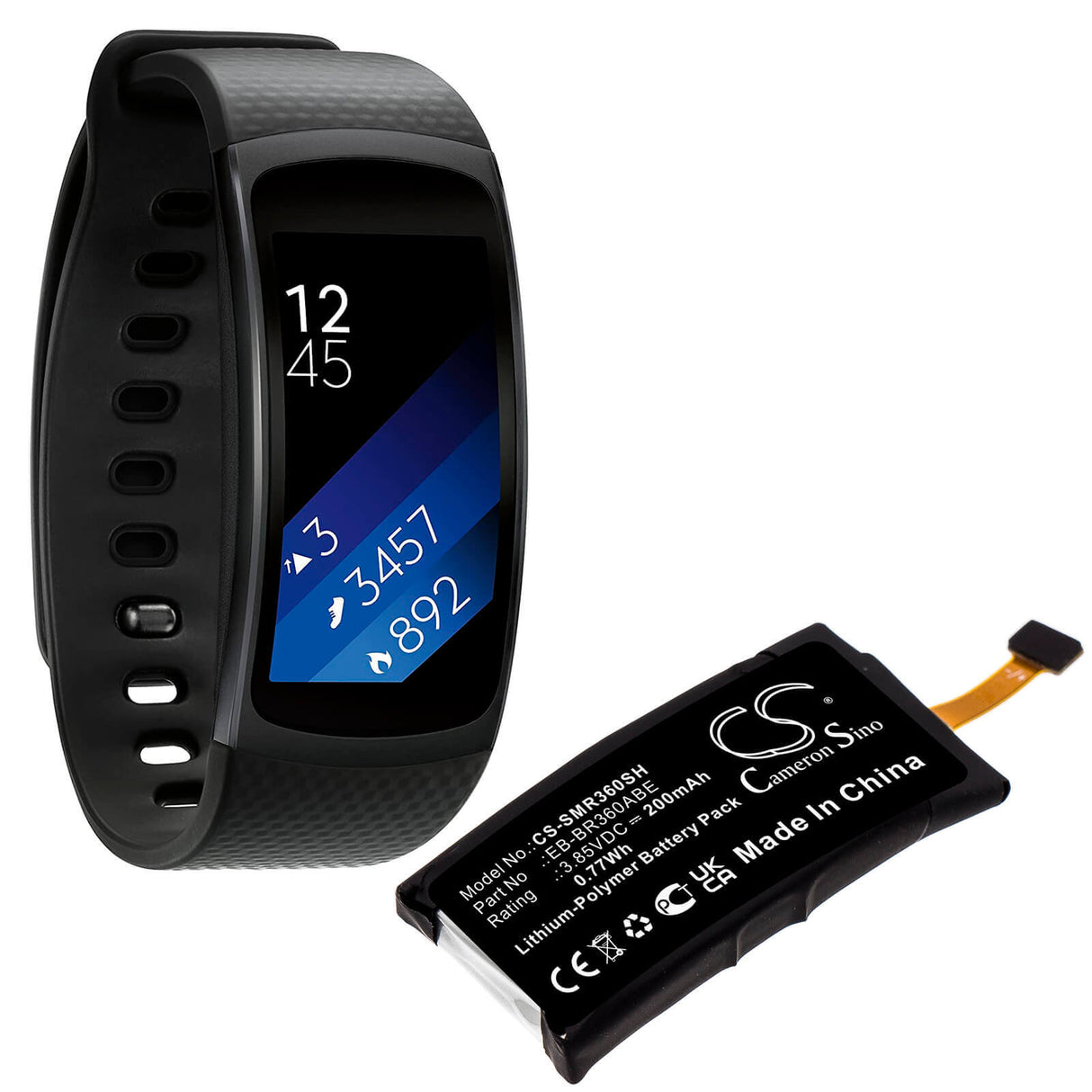 3.85v, Li-polymer, 200mah, Battery Fit's Samsung, Gear Fit 2, Sm-r360, 0.77wh Batteries for Electronics Cameron Sino Technology Limited (Suspended)