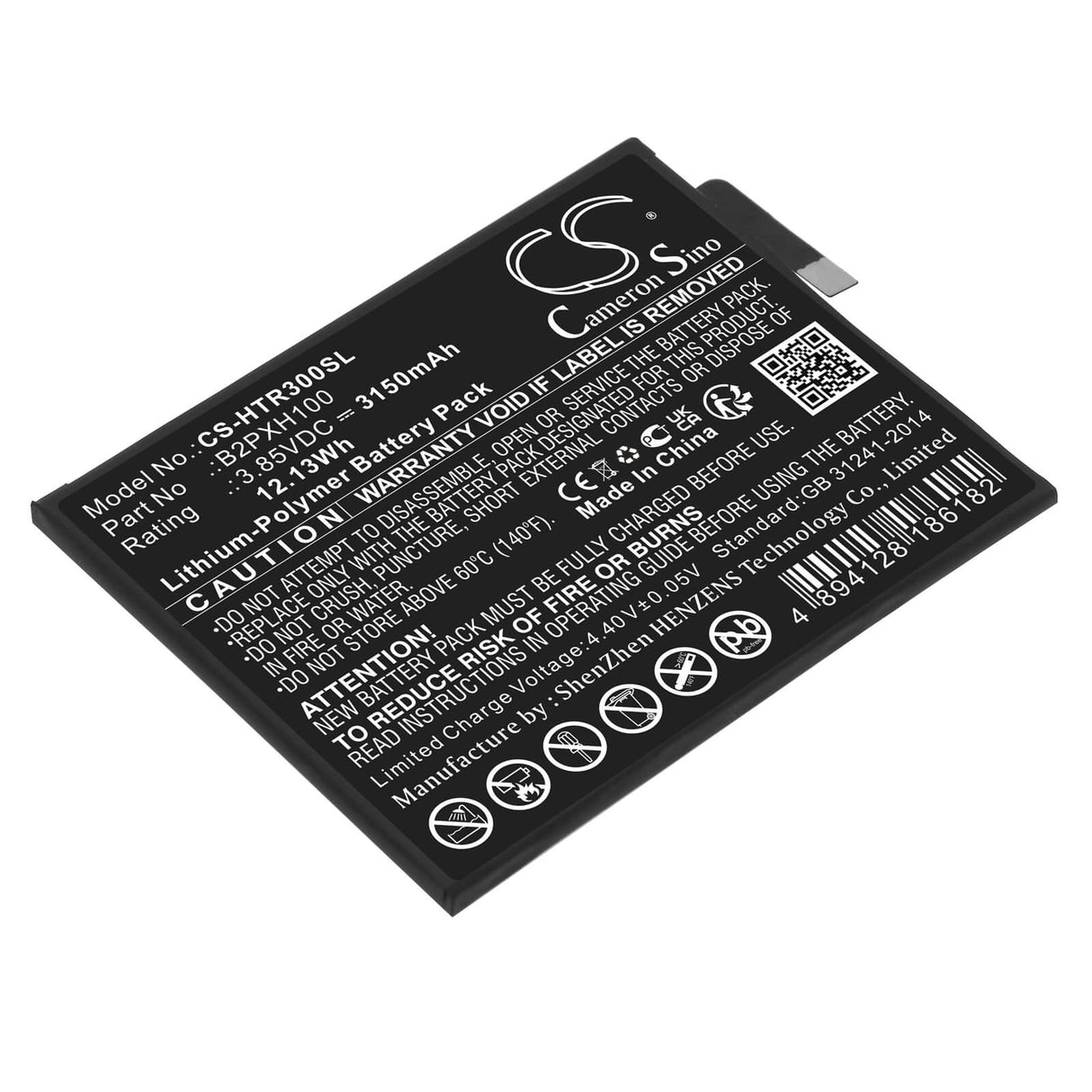 3,85v, Li-polymère, 3150mah, Batterie VR compatible avec Htc, Vive Focus, 12,13wh VR Cameron Sino Technology Limited