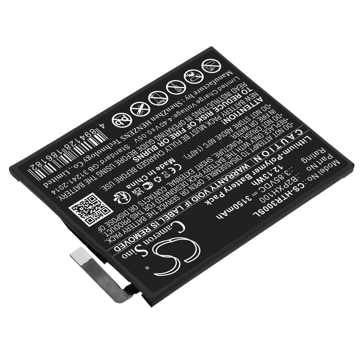 3,85v, Li-polymère, 3150mah, Batterie VR compatible avec Htc, Vive Focus, 12,13wh VR Cameron Sino Technology Limited