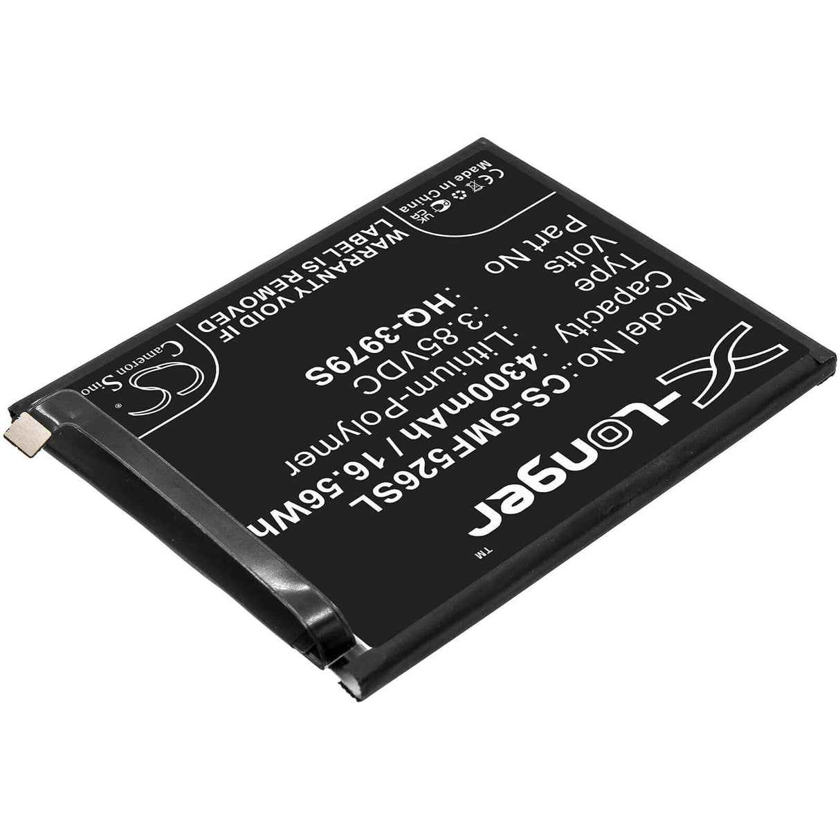 3,85V, Li-Polymer, 4300mAh, batterie de smartphone compatible avec Samsung, Hq-3979s, Galaxy F52, Galaxy F52 5g 2021, 16,56Wh Mobile, Smartphone Cameron Sino Technology Limited (Smartphone)