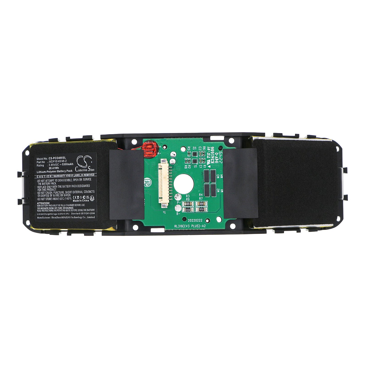 3,85V, Li-Polymer, 5300mAh, batterie VR compatible Pico, 4, 20,41Wh VR Cameron Sino Technology Limited