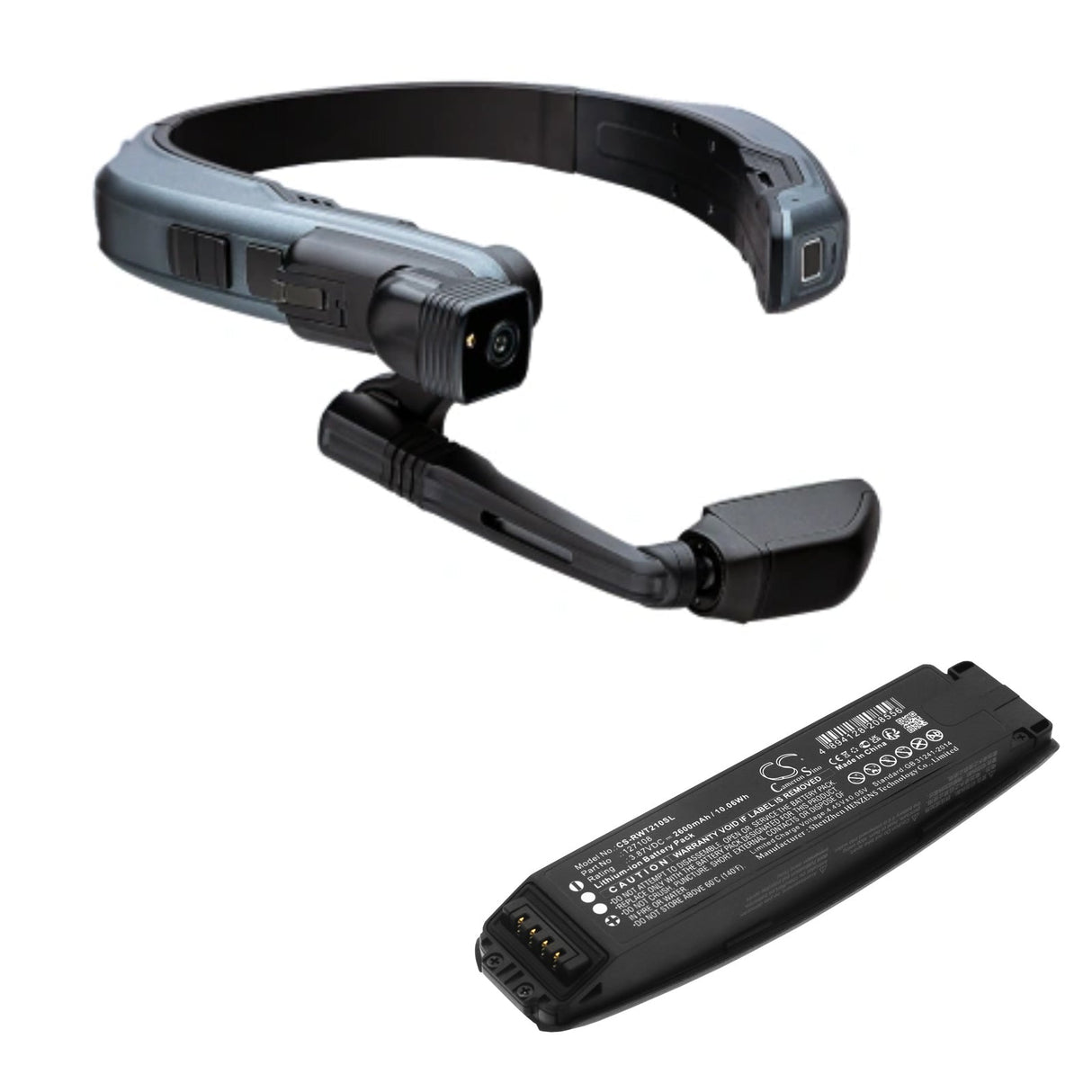 3.87V, Li-ion, 2600mAh, 3D Glasses battery fits Realwear, B21g, Navigator 500, 10.06Wh 3D Glasses Cameron Sino Technology Limited
