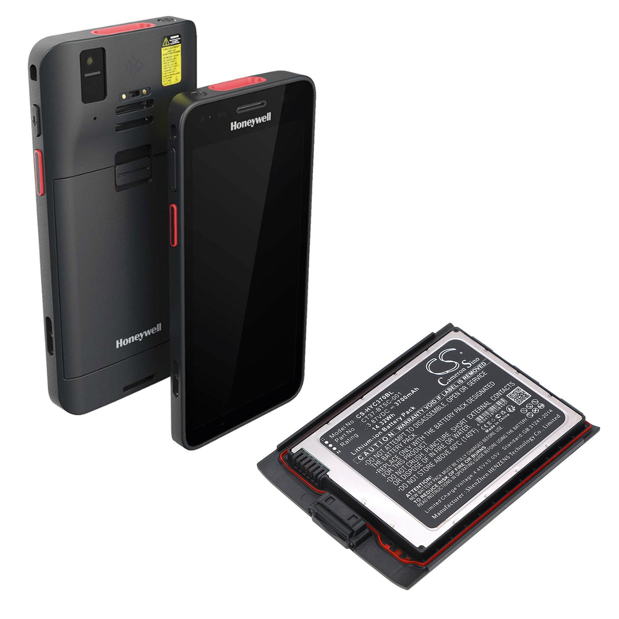 3.87V, Li-ion, 3700mAh, Barcode Scanner battery fits Honeywell, Ct30 Xp Mobile Computer, Ct37, 14.32Wh Barcode Scanner Cameron Sino Technology Limited