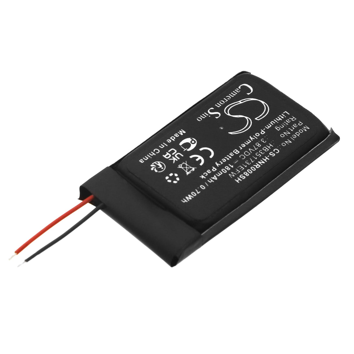 3.87V, Li-Polymer, 180mAh, Smartwatch battery fits Honor, Hes-b09, Watch Es, 0.70Wh Smartwatch Cameron Sino Technology Limited