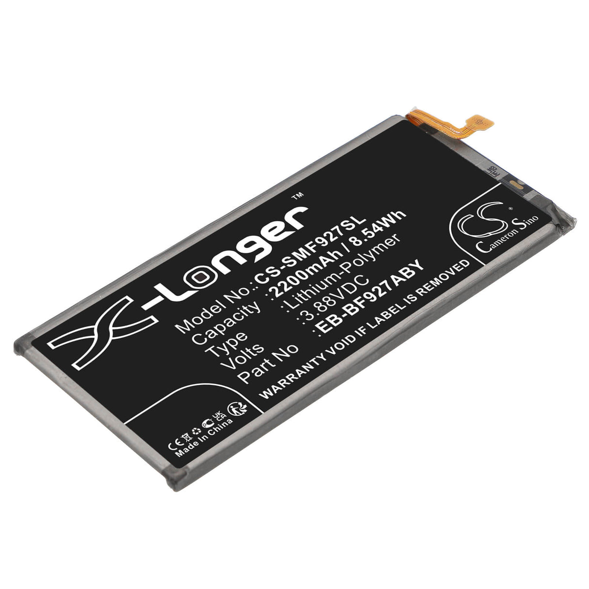 3,88v, Li-polymère, 2200mah, Batterie Compatible avec Samsung, Galaxy Z Fold 3 5g, Galaxy Z Fold3, 8,54wh Mobile, SmartPhone Cameron Sino Technology Limited (Smartphone)