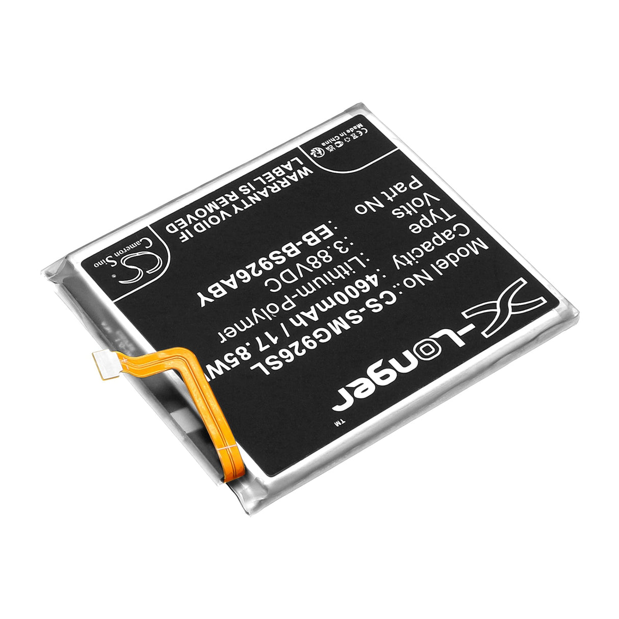 3,88V, Li-Polymer, 4600mAh, batterie de smartphone compatible Samsung, Eb-bs926aby, Galaxy S24 Plus, Galaxy S24+, 17,85Wh Mobile, Smartphone Cameron Sino Technology Limited (Smartphone)
