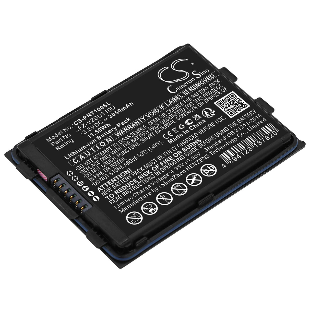 3.8v, Li-ion, 3050mah, Battery Fits Panasonic, Fz-l1, Fz-s1, 11.59wh Batteries for Electronics Cameron Sino Technology Limited (Suspended)