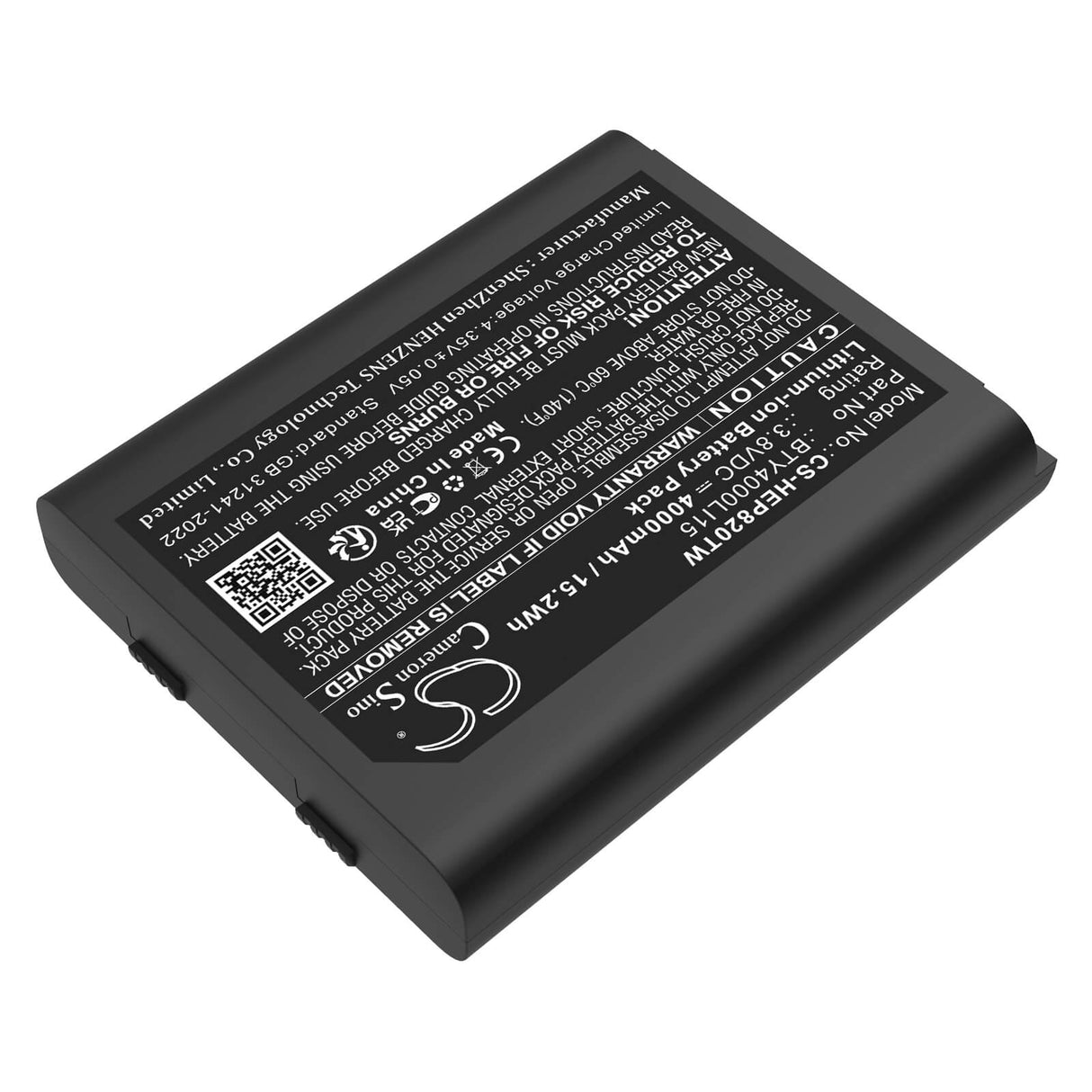 3.8V, Li-ion, 4000mAh, Two-Way Radio battery fits Td Tech, Bty4000li15, Ep820, 15.2Wh Two-Way Radio Cameron Sino Technology Limited
