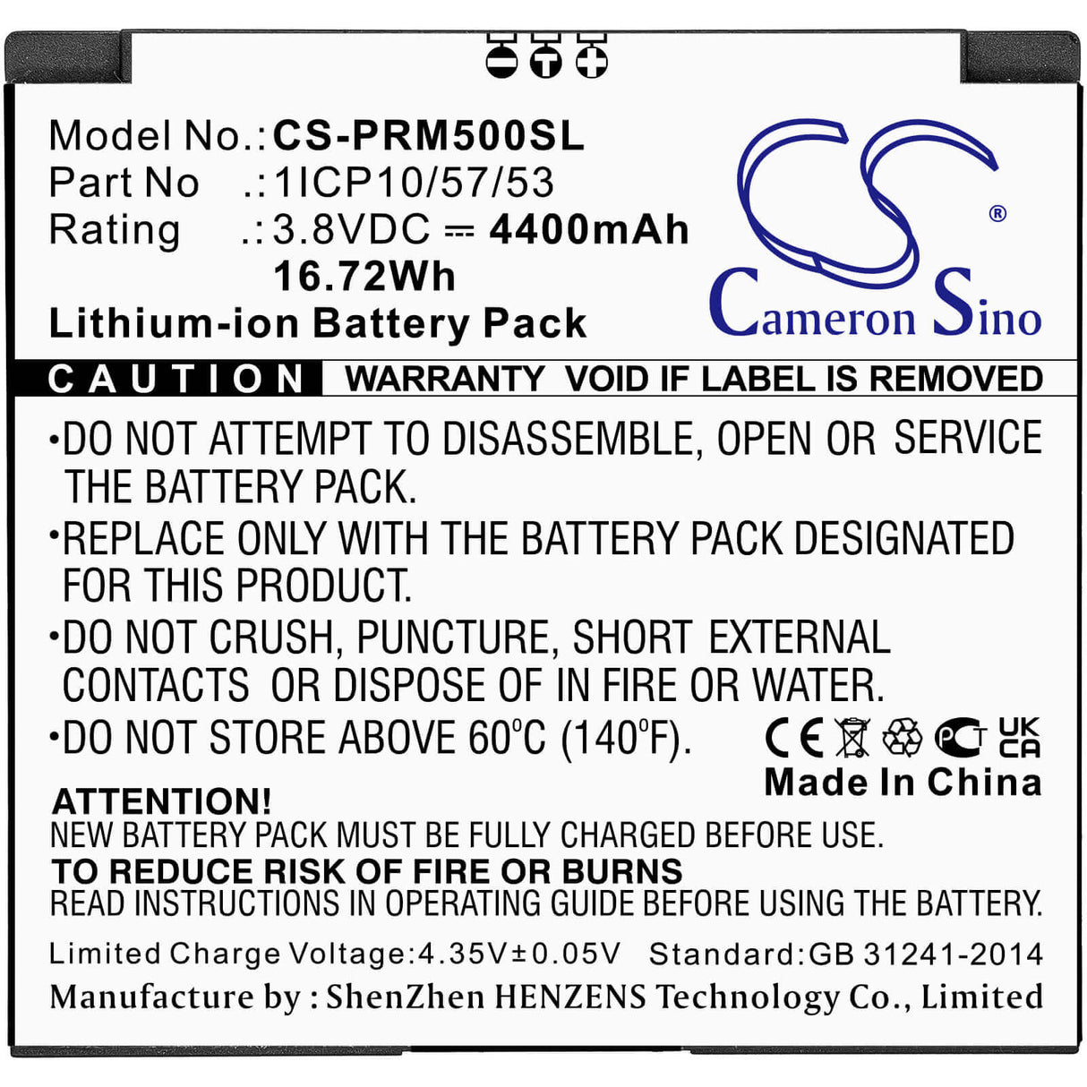 3.8v, Li-ion, 4400mah, Battery Fit's Purism, Librem 5, 16.72wh Batteries for Electronics Cameron Sino Technology Limited (Suspended)