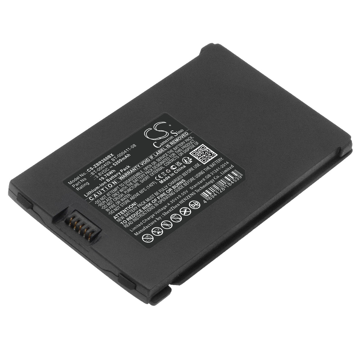 3.8V, Li-ion, 5200mAh Barcode Scanner Battery fits Zebra, Tc21, Tc210, 19.76Wh Barcode Scanner Cameron Sino Technology Limited