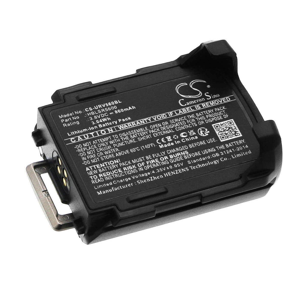 3.8V, Li-ion, 800mAh Barcode Scanner Battery fits Urovo, Sr5600, 3.04Wh Barcode Scanner Cameron Sino Technology Limited