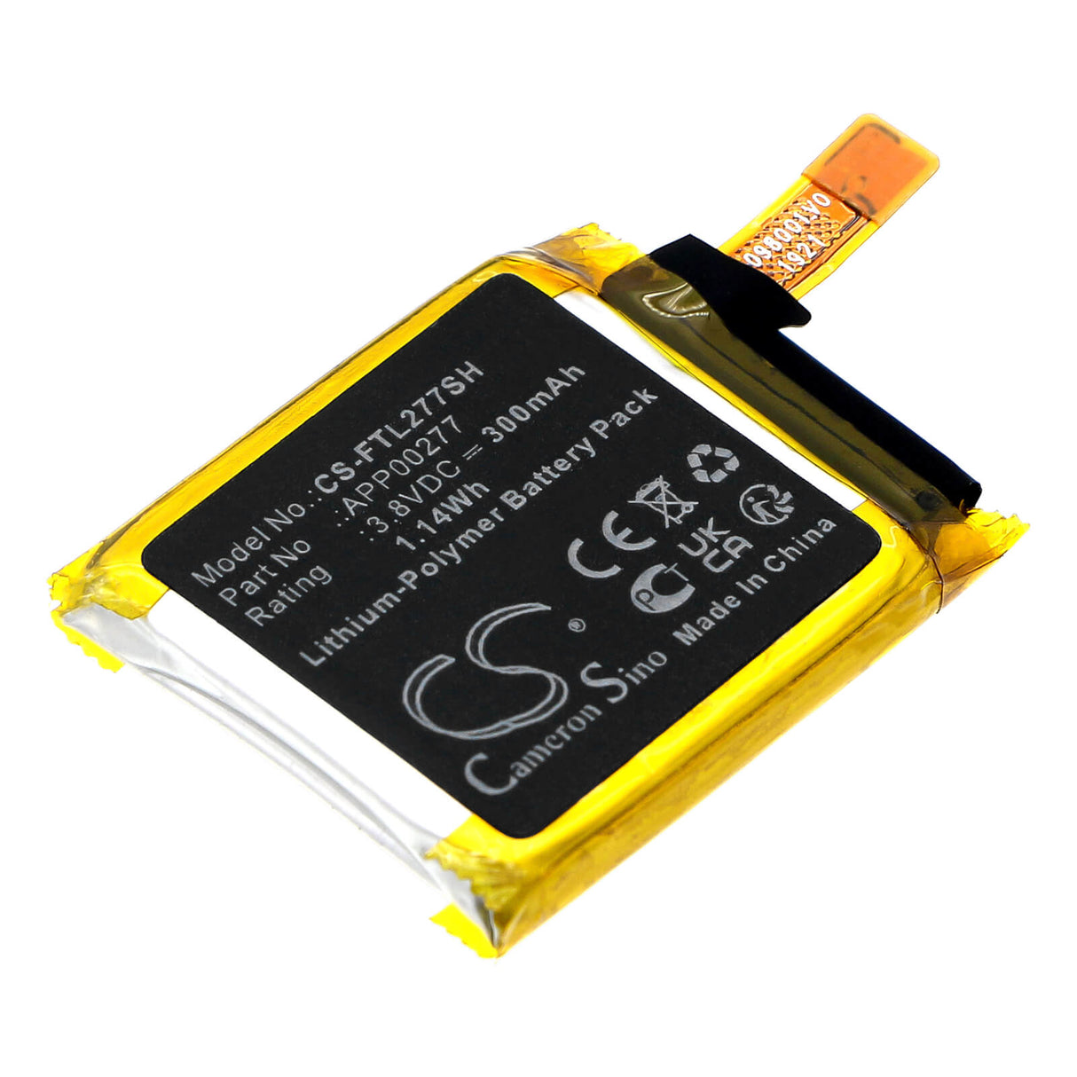 3.8v, Li-polymer, 300mah, Smartwatch Battery Fits Fossil Launches Lte, 1.14wh Smartwatch Cameron Sino Technology Limited
