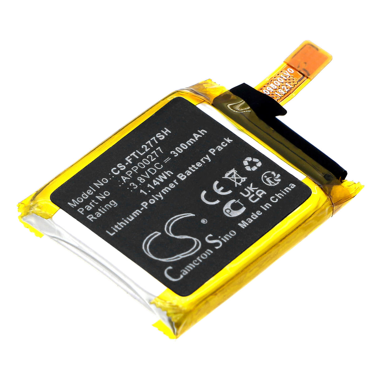 3.8v, Li-polymer, 300mah, Smartwatch Battery Fits Fossil Launches Lte, 1.14wh Smartwatch Cameron Sino Technology Limited