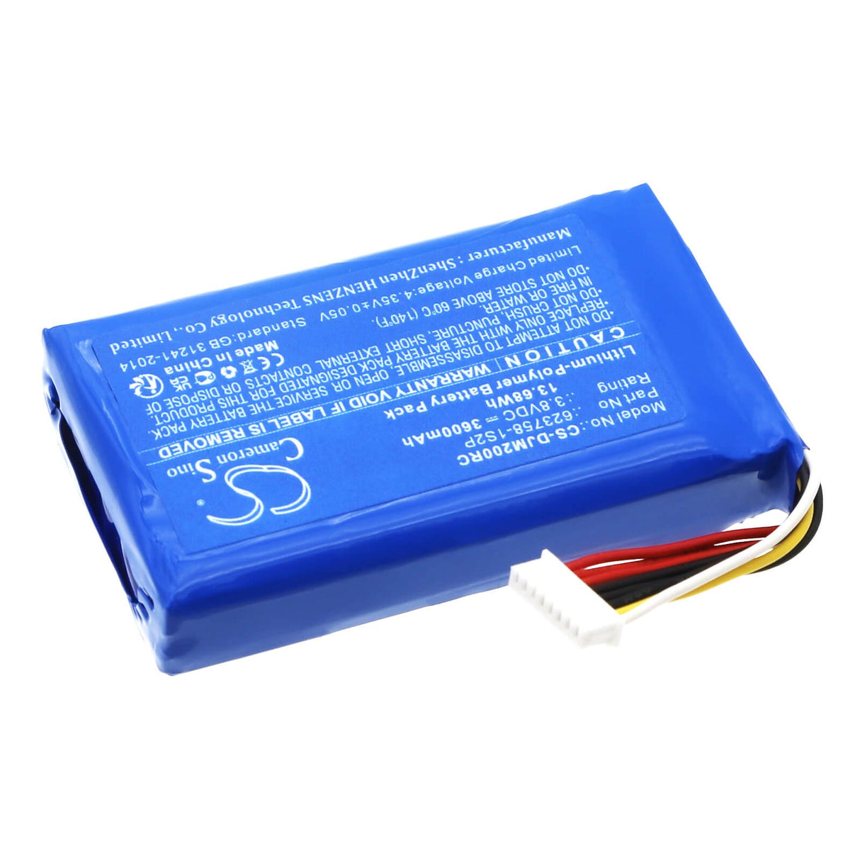 3.8V, Li-Polymer, 3600mAh Remote Controller Battery fits Dji, Mavic 2 Pro Remote Control, 13.68Wh Remote Controller Cameron Sino Technology Limited