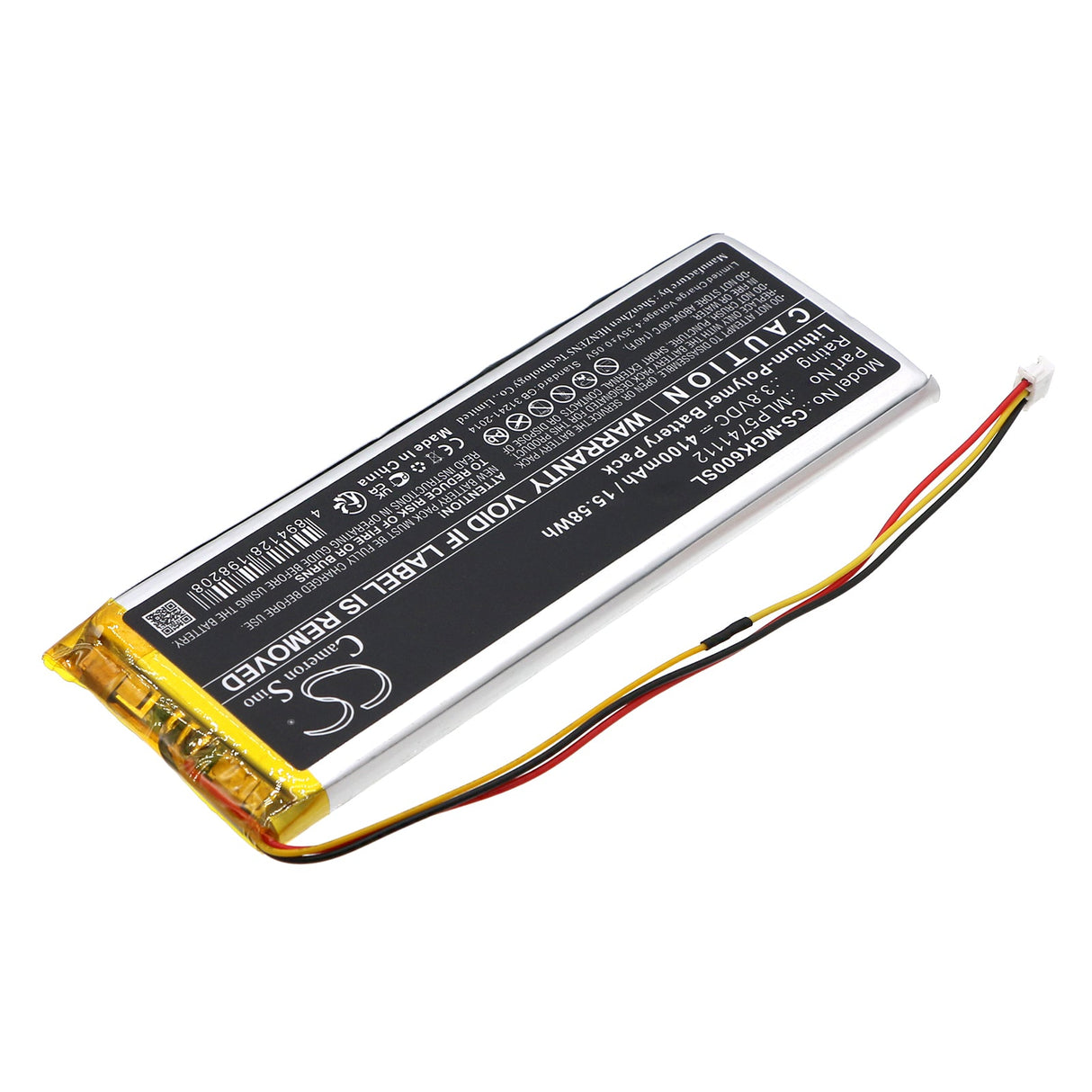 3.8V, Li-Polymer, 4100mAh, Keyboard,Mouse Battery fits Melgeek, Mojo60, 15.58Wh Keyboard,Mouse Cameron Sino Technology Limited