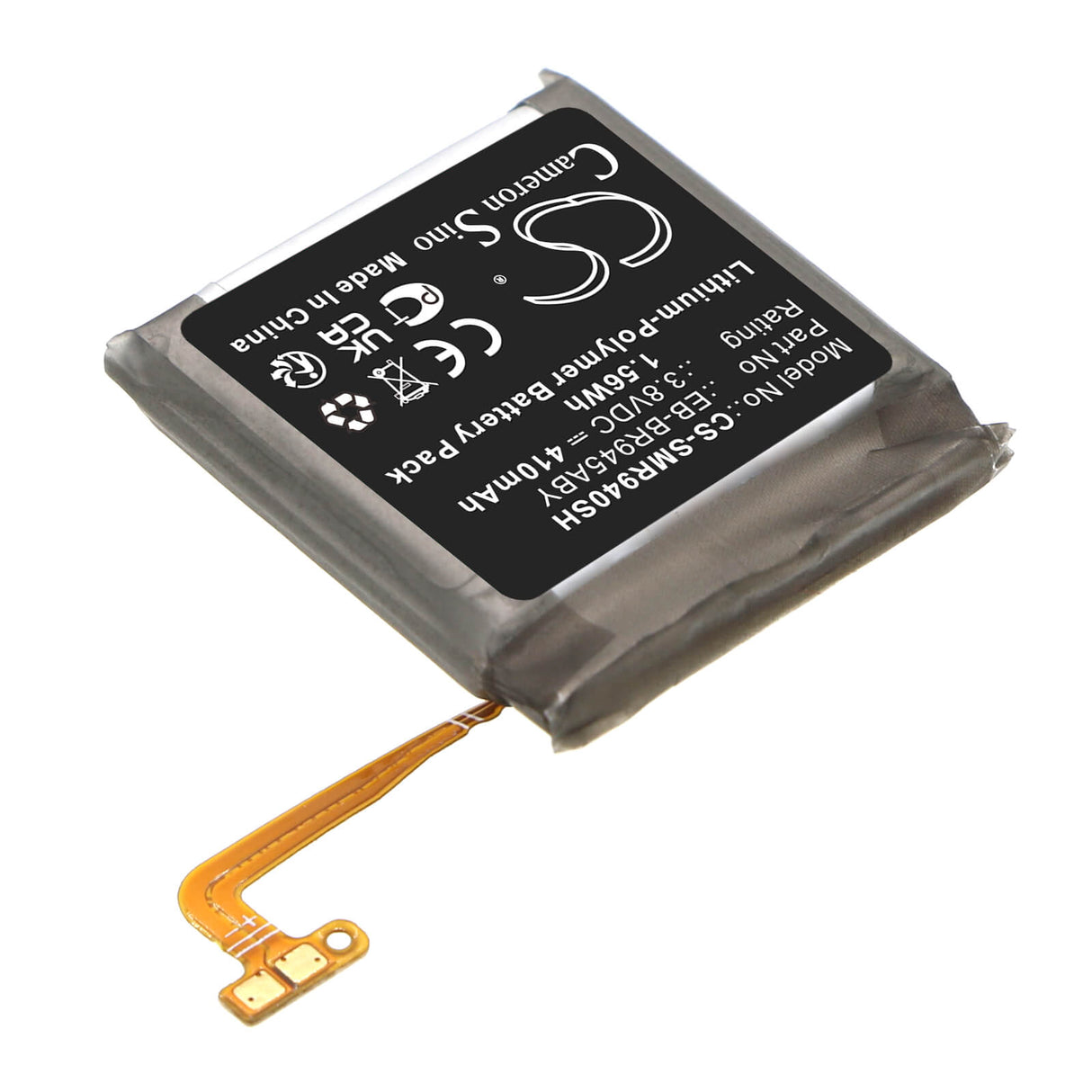 3.8v, Li-polymer, 410mah, Smartwatch Battery Fits Samsung, Galaxy Watch 6 44mm, M-r940, 1.56wh Smartwatch Cameron Sino Technology Limited