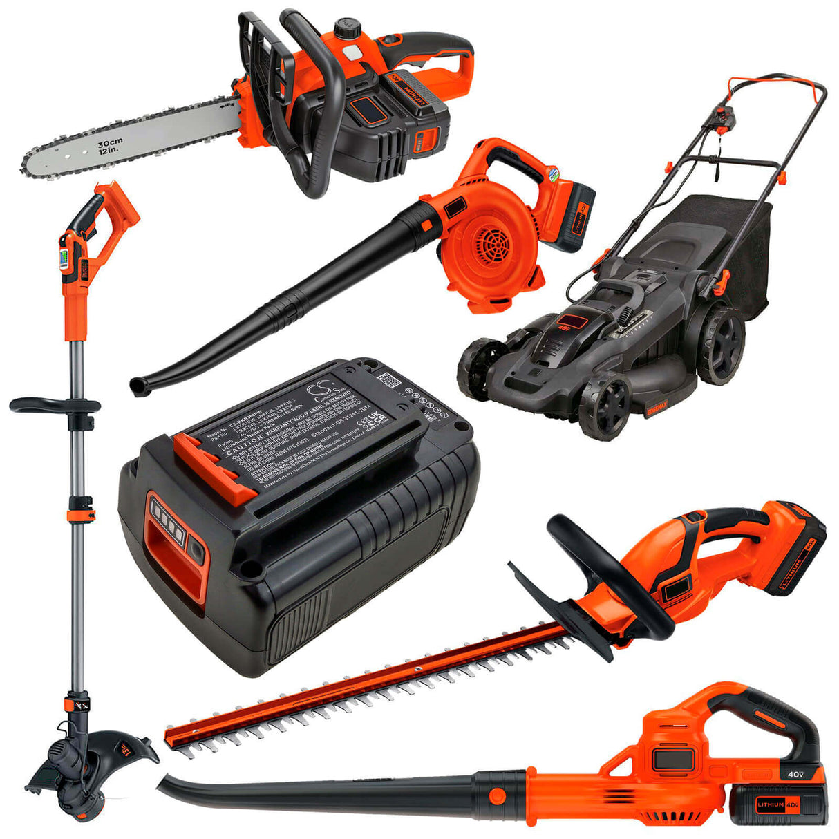 40,0V, Li-ion, 2000mAh, batterie pour outils électriques compatible avec Black & Decker, Lbx1540, 40v Max 12 In Cordless Chainsa, 40v Max 22 In Cordless Hedge T, 80Wh Power Tools Cameron Sino Technology Limited (Power Tools)