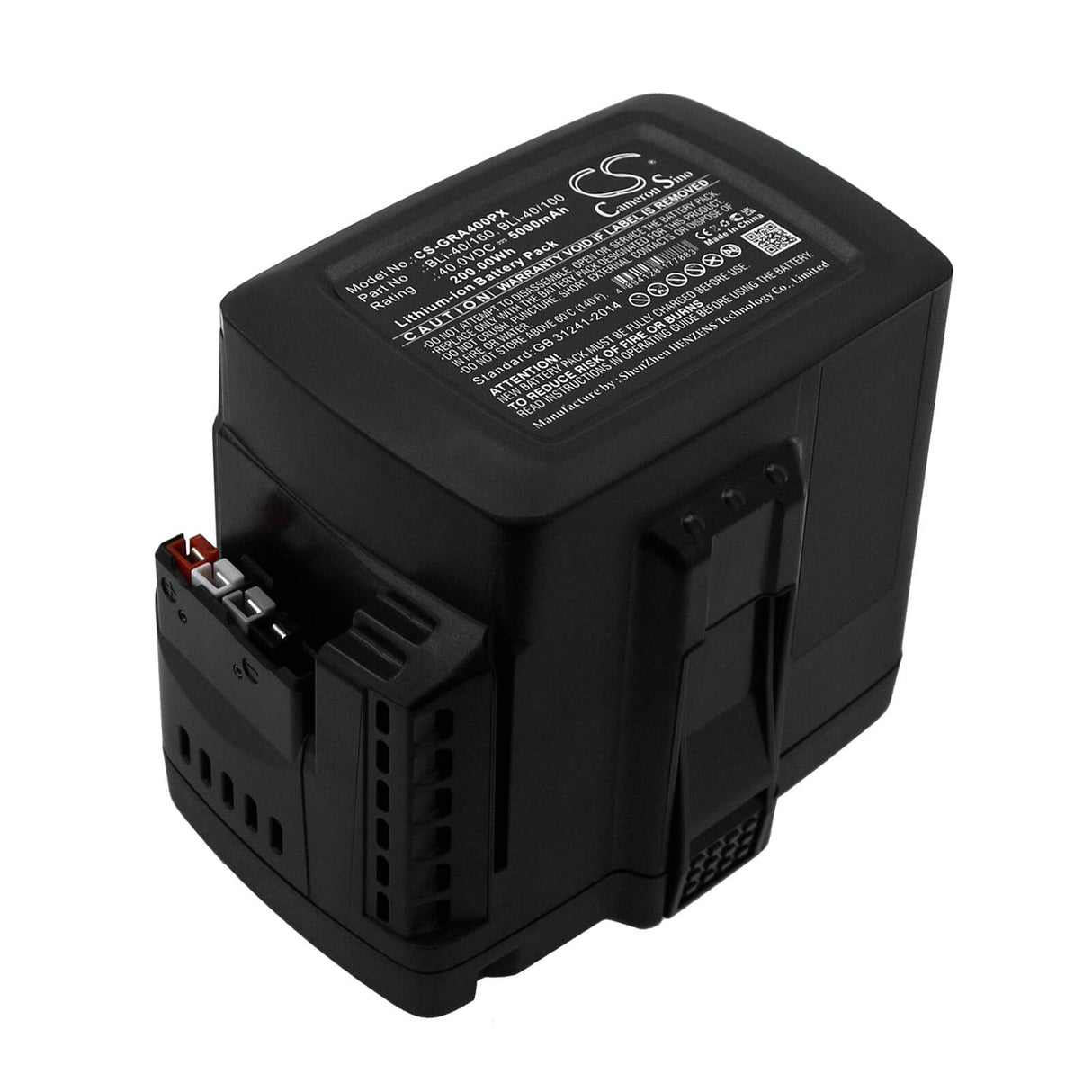 40.0V, Li-ion, 5000mAh, Lawn Mowers battery fits Gardena, 28311, 115ihd45, 115il, 200.00Wh Lawn Mowers Cameron Sino Technology Limited (Dangerous Goods)