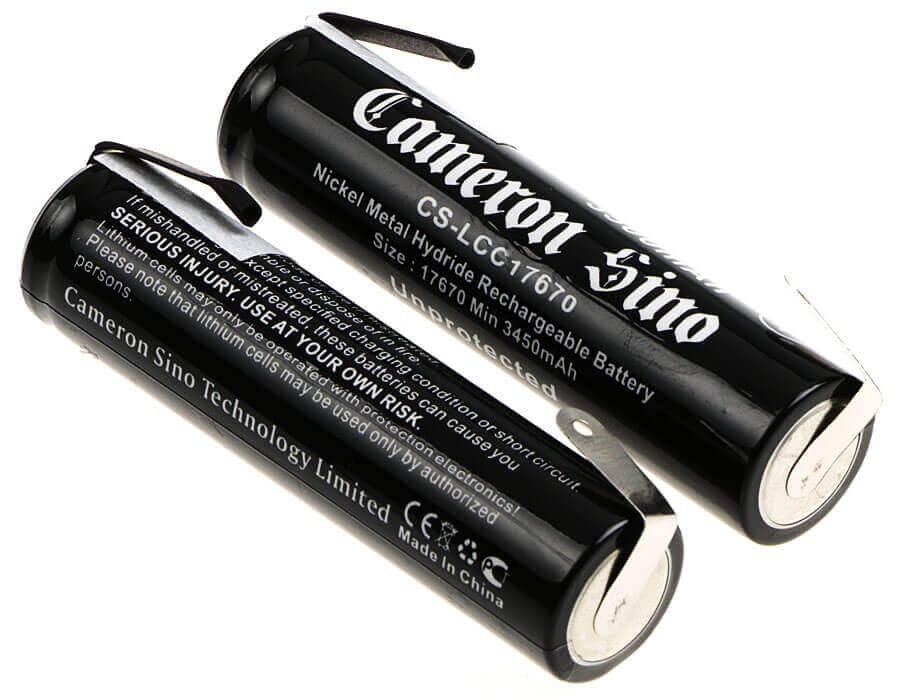 4/3a, 17670, Battery For Nimh, 2pcs Pack With Tabs 1.2v, 3500mah - 4.20wh 17670 Cameron Sino Technology Limited
