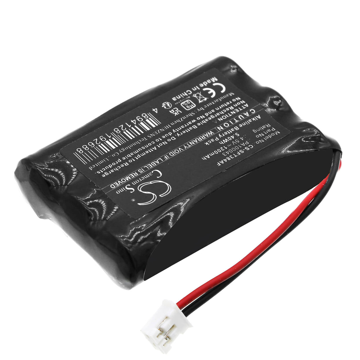 4,5 V, Alcaline, 1200 mAh, Batterie de serrure de porte compatible avec Safe-o-tronic, 198182, Ds, Ds-t, 5,4 Wh Serrure de porte Cameron Sino Technology Limited