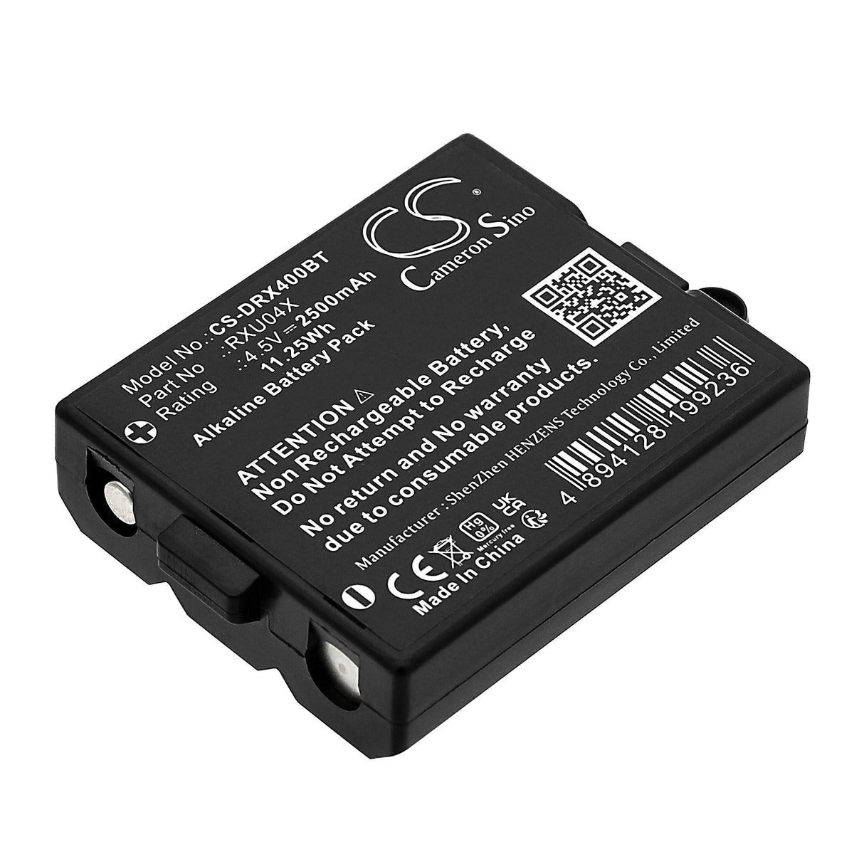 4.5V, Alkaline, 2500mAh, Alarm Battery Fits Daitem, D18 Codeeinrichtung Sa660ax, 11.25Wh Alarm System Cameron Sino Technology Limited