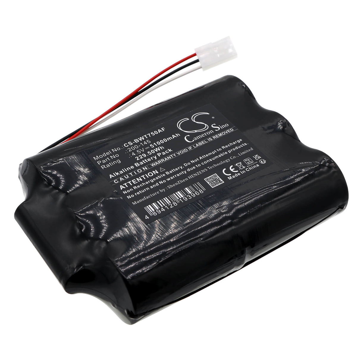 4,5v, Alcaline, 51000mah, Batterie de chasse d'eau automatique compatible avec Bay West, 750tfwr, distributeur 800 Wave, 229,50wh Chasse d'eau automatique Cameron Sino Technology Limited