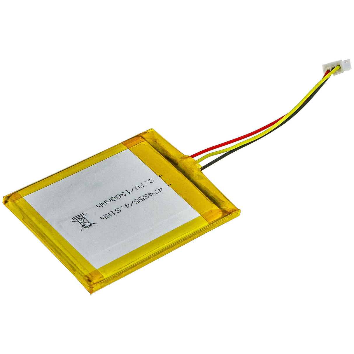 3,7V, Li-Polymère, 1300mAh, Batterie compatible avec Custom Battery Pack, 1icp/47/43/55, 4,81Wh Batterie Cameron Sino Technology Limited