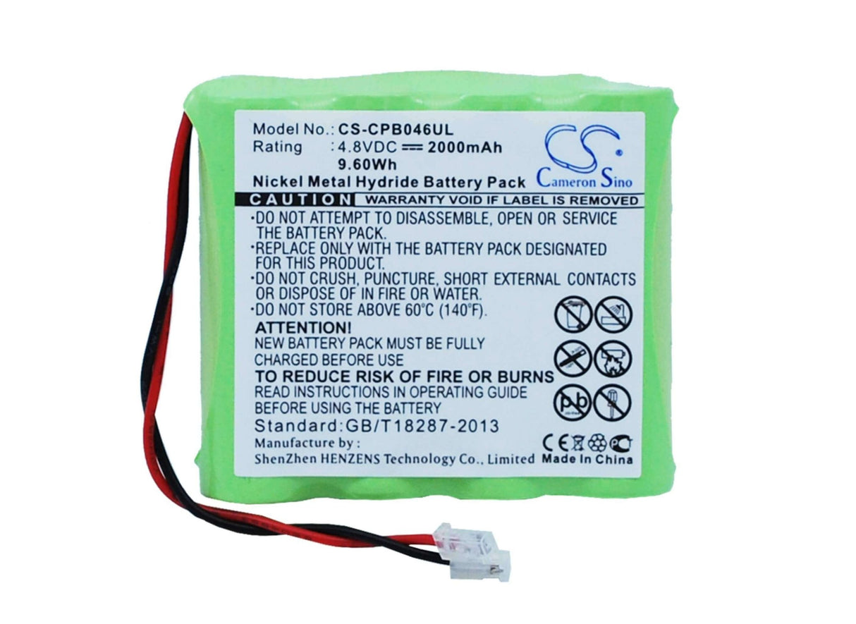 4.8V, Ni-MH, 2000mAh, Cordless Phone battery fits Universel, Aa X 4, 9.6Wh Cordless Phone Cameron Sino Technology Limited (Cordless Phone)