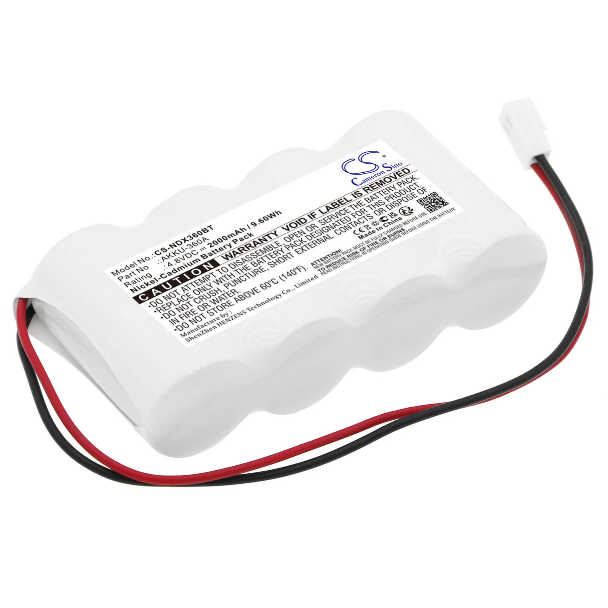 4.8v, Ni-cd, 2000mah, Alarm Battery Fits Indexa, 32094, 9000asd, 9.60wh Alarm System Cameron Sino Technology Limited