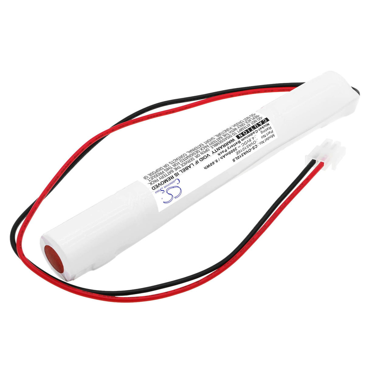 4.8V, Ni-CD, 2000mAh, Batterie d'éclairage de secours compatible avec Schneider, Ova51016e, 329045280, 805045, 9.60Wh Éclairage de secours Cameron Sino Technology Limited