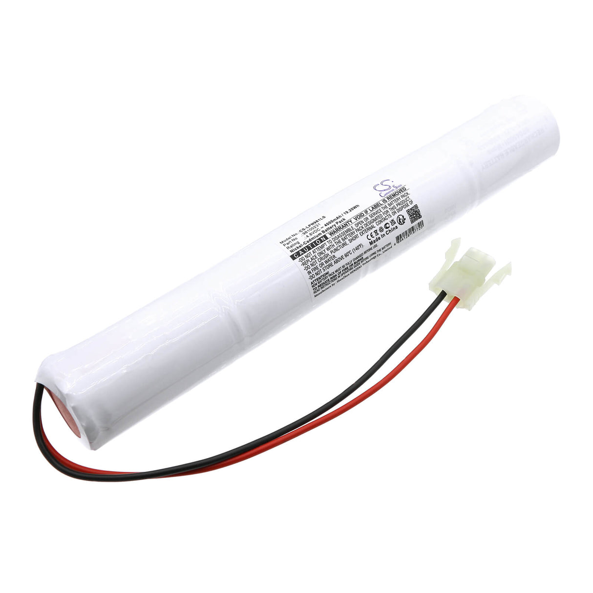 4,8V, Ni-CD, 4000mAh, batterie d'éclairage de secours compatible avec Lite-plan, 98100231, 4/cd45/s/neca, 19,20Wh Éclairage de secours Cameron Sino Technology Limited