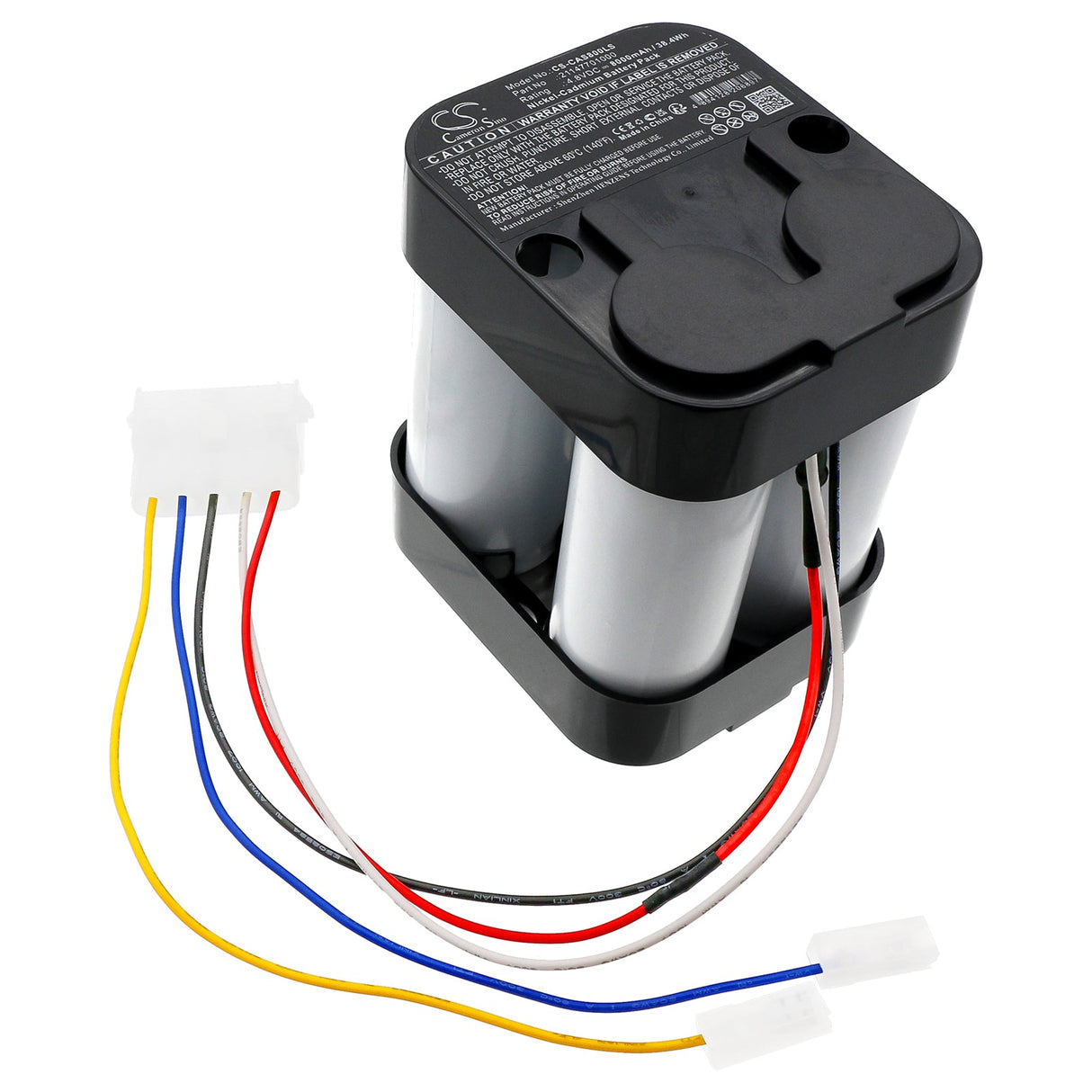4,8V, Ni-CD, 8000mAh, Batterie d'éclairage d'urgence compatible avec Ceag, 108349, Seb 8/8l, 38.4Wh Éclairage d'urgence Cameron Sino Technology Limited