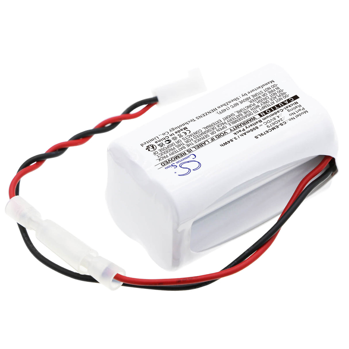 4.8V, Ni-CD, 800mAh, Batterie d'éclairage de secours compatible avec Dual-lite, 12089401, Lxw-13-x2, Lxw-15-x2, 3.84Wh Éclairage de secours Cameron Sino Technology Limited