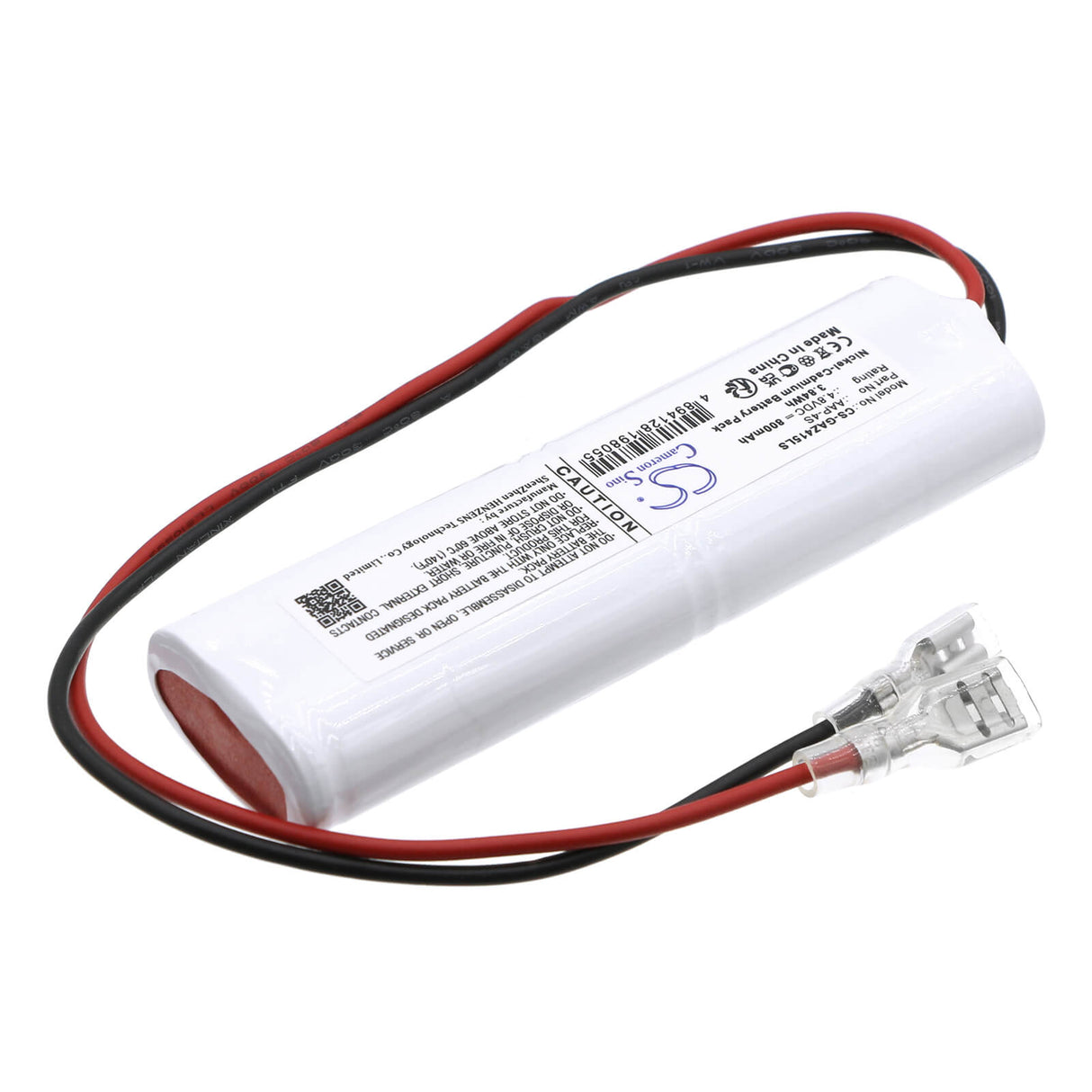 4,8V, Ni-CD, 800mAh, Batterie d'éclairage de secours compatible avec Gaz, Aap-4s, 5161000415, 3,84Wh Éclairage d'urgence Cameron Sino Technology Limited