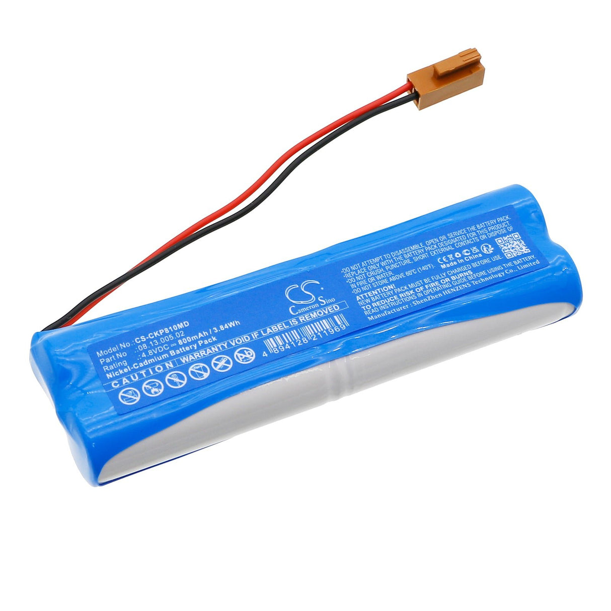 4,8V, Ni-CD, 800mAh, Batterie médicale compatible Critikon, P81, 3,84Wh Medical Cameron Sino Technology Limited (Médical)