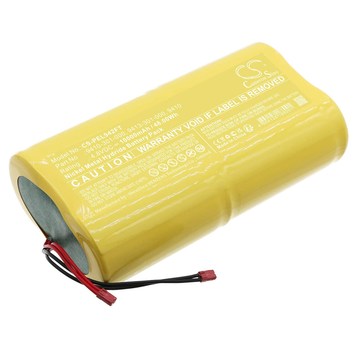 4.8V, Ni-MH, 10000mAh, Flashlight battery fits Pelican, 9410, 9410, 9419, 48.00Wh Flashlight Cameron Sino Technology Limited