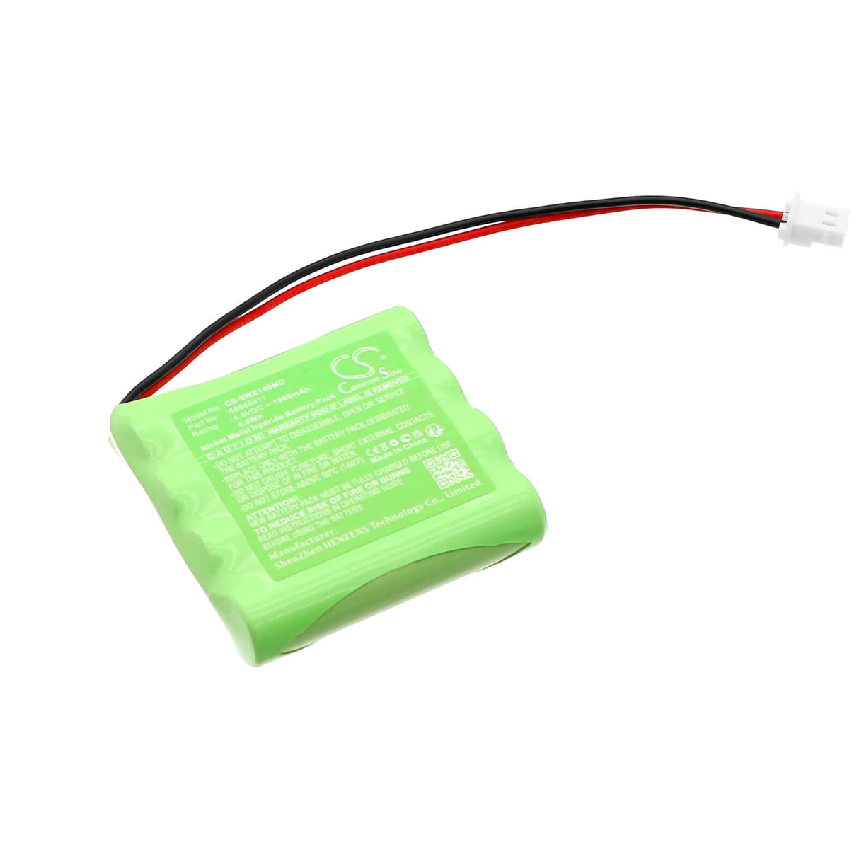 4.8V, Ni-MH, 1000mAh, Batterie médicale compatible avec Schwa, 88888811, Eco 2, 4.8Wh Médical Cameron Sino Technology Limited (Médical)