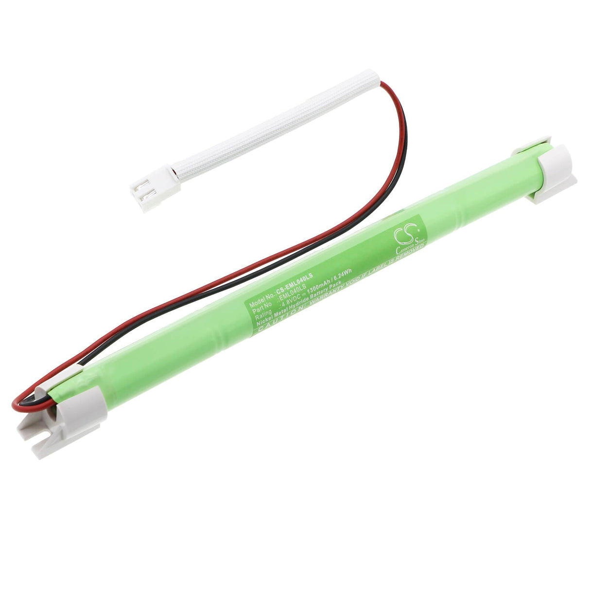 4.8V, Ni-MH, 1300mAh, batterie d'éclairage d'urgence compatible avec Cameron Sino Technologies, CS-EML040LS, 6.24Wh Éclairage d'urgence Cameron Sino Technology Limited