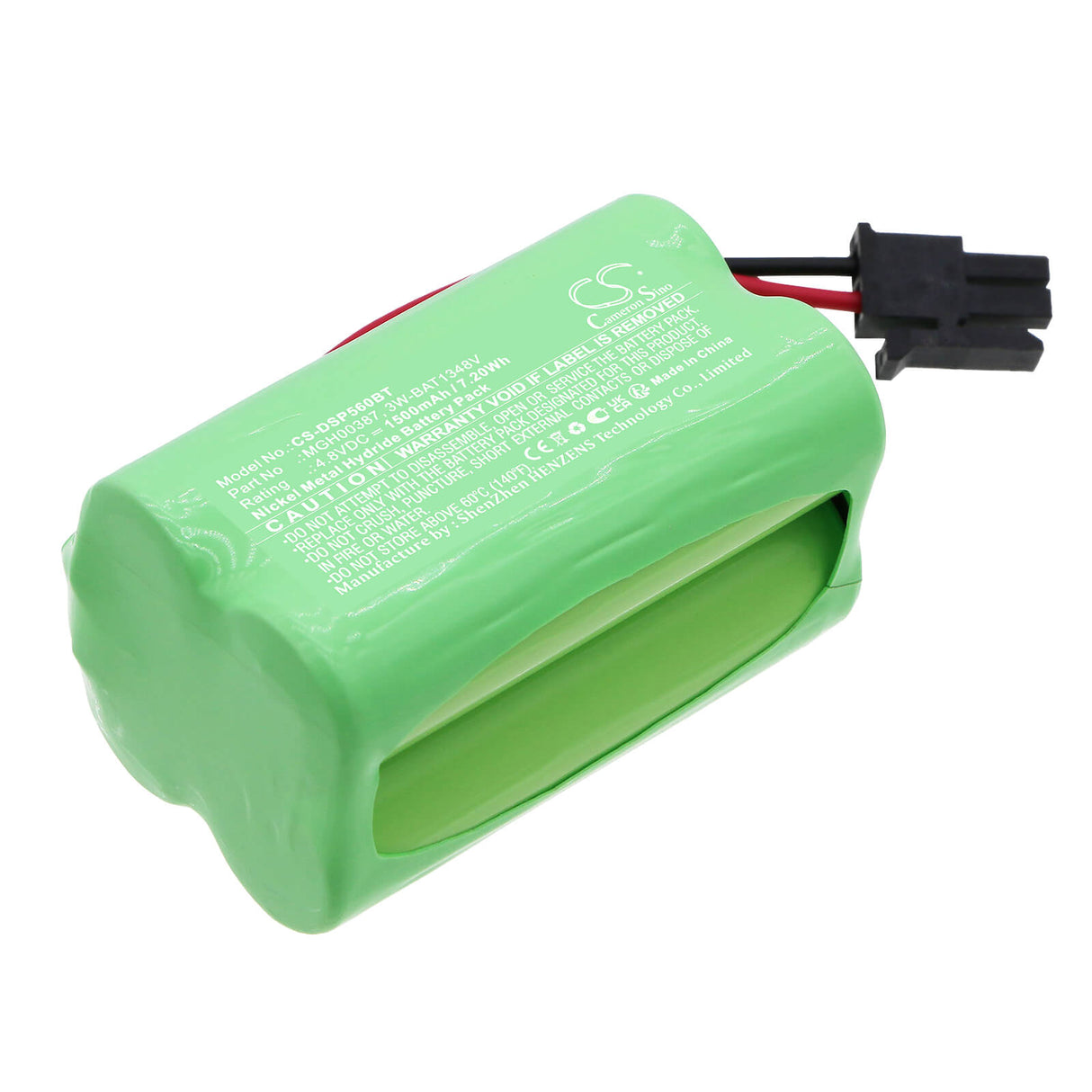 4.8v, Ni-mh, 1500mah, Alarm Battery Fits Dsc, Central Wp8010, Central Wp8030, 7.20wh Alarm System Cameron Sino Technology Limited