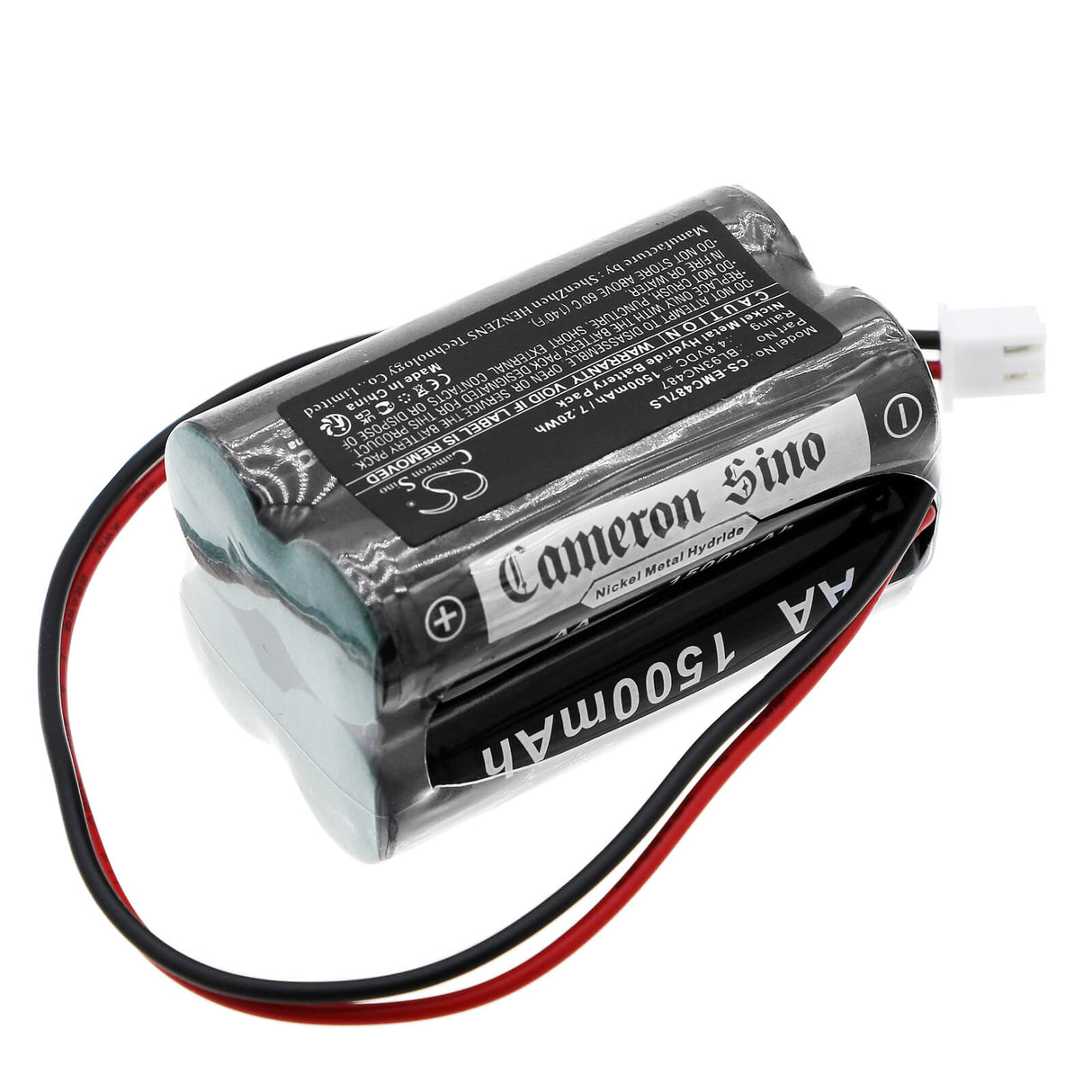 4.8V, Ni-MH, 1500mAh, batterie d'éclairage de secours compatible avec Cooper Industries, Unitech, Exit Light Co, At-lite, Simkar, Emergi-lite, Lithonia, Elbb006, Elbb006, Elbcs06, 7.20Wh Éclairage de secours Cameron Sino Technology Limited