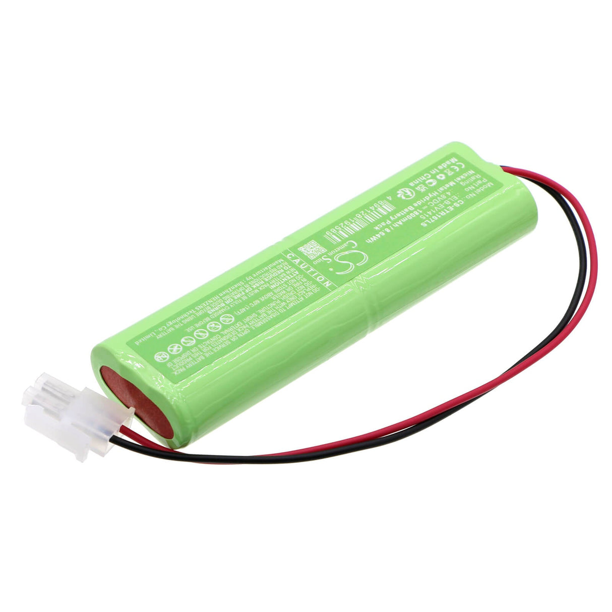 4.8V, Ni-MH, 1800mAh, batterie d'éclairage de secours compatible avec Ektor, Elb-ev1415, 1415, Ev1670, 8.64Wh Éclairage de secours Cameron Sino Technology Limited