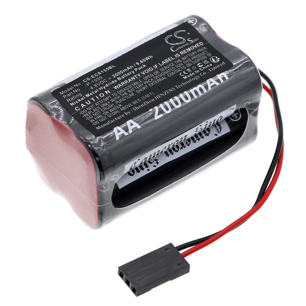 4.8v, Ni-mh, 2000mah, Batterie de caisse enregistreuse compatible avec Ei Compact, Caisse enregistreuse, 9.60wh Caisse enregistreuse Cameron Sino Technology Limited