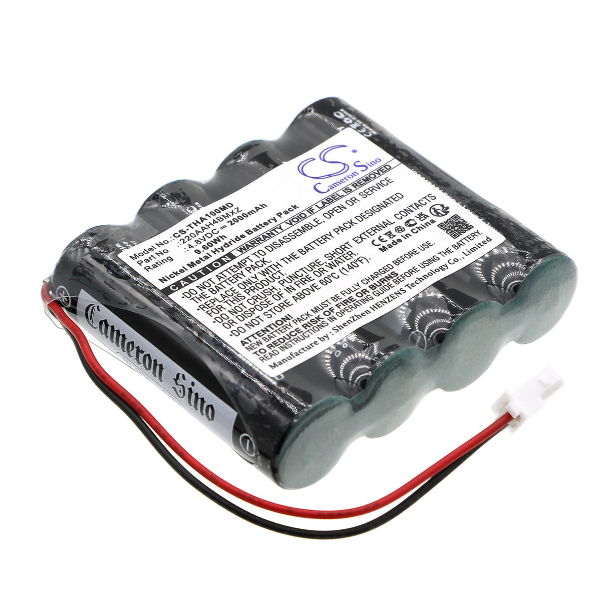 4.8V, Ni-MH, 2000mAh, Batterie médicale compatible avec I-tech, 11205-c, Evo Ii, Mag1000 2018, 9.60Wh Médical Cameron Sino Technology Limited (Médical)