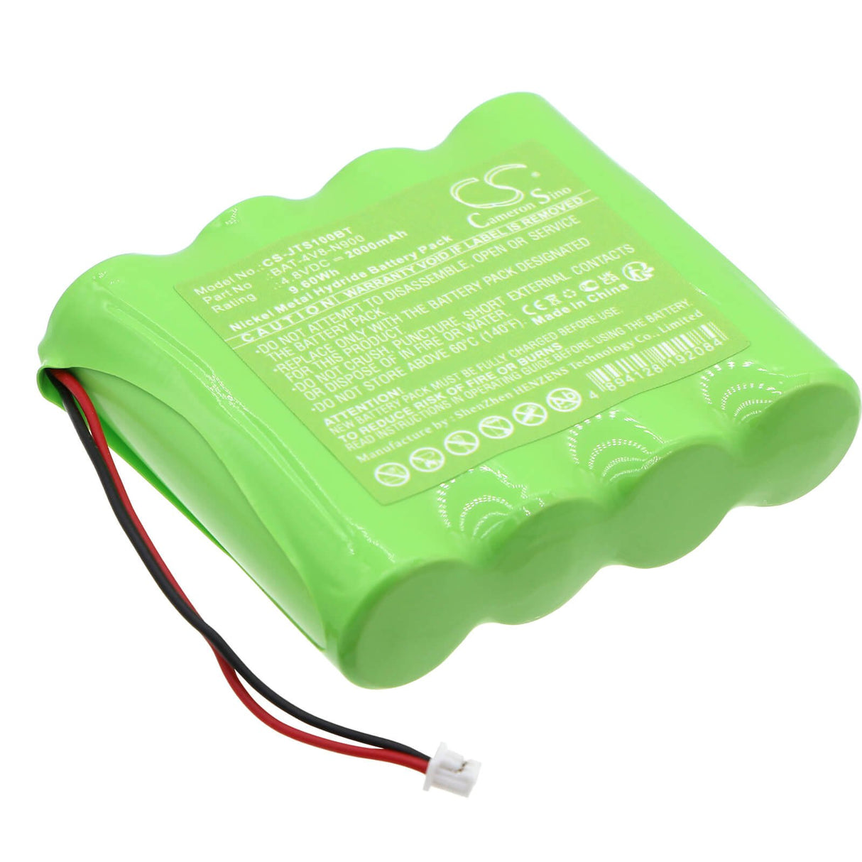 4.8v, Ni-mh, 2000mah, Alarm Battery Fits Jablotron, Ja-100 Signal Repeater, 9.60wh Alarm System Cameron Sino Technology Limited