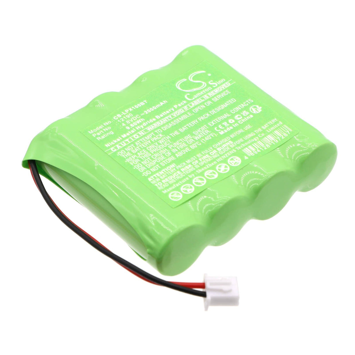 4.8v, Ni-mh, 2000mah, Alarm Battery Fits Lupus, Xt1 Plus, 9.60wh Alarm System Cameron Sino Technology Limited