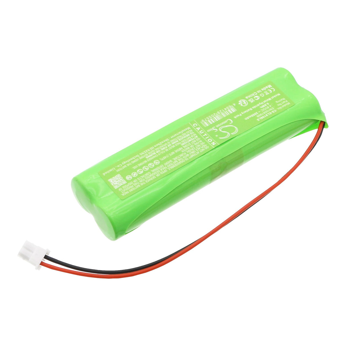 4,8V, Ni-MH, 2000mAh, Batterie d'éclairage d'urgence compatible avec Esylux, En10061998, Sle, Slf, 9,6Wh Éclairage d'urgence Cameron Sino Technology Limited