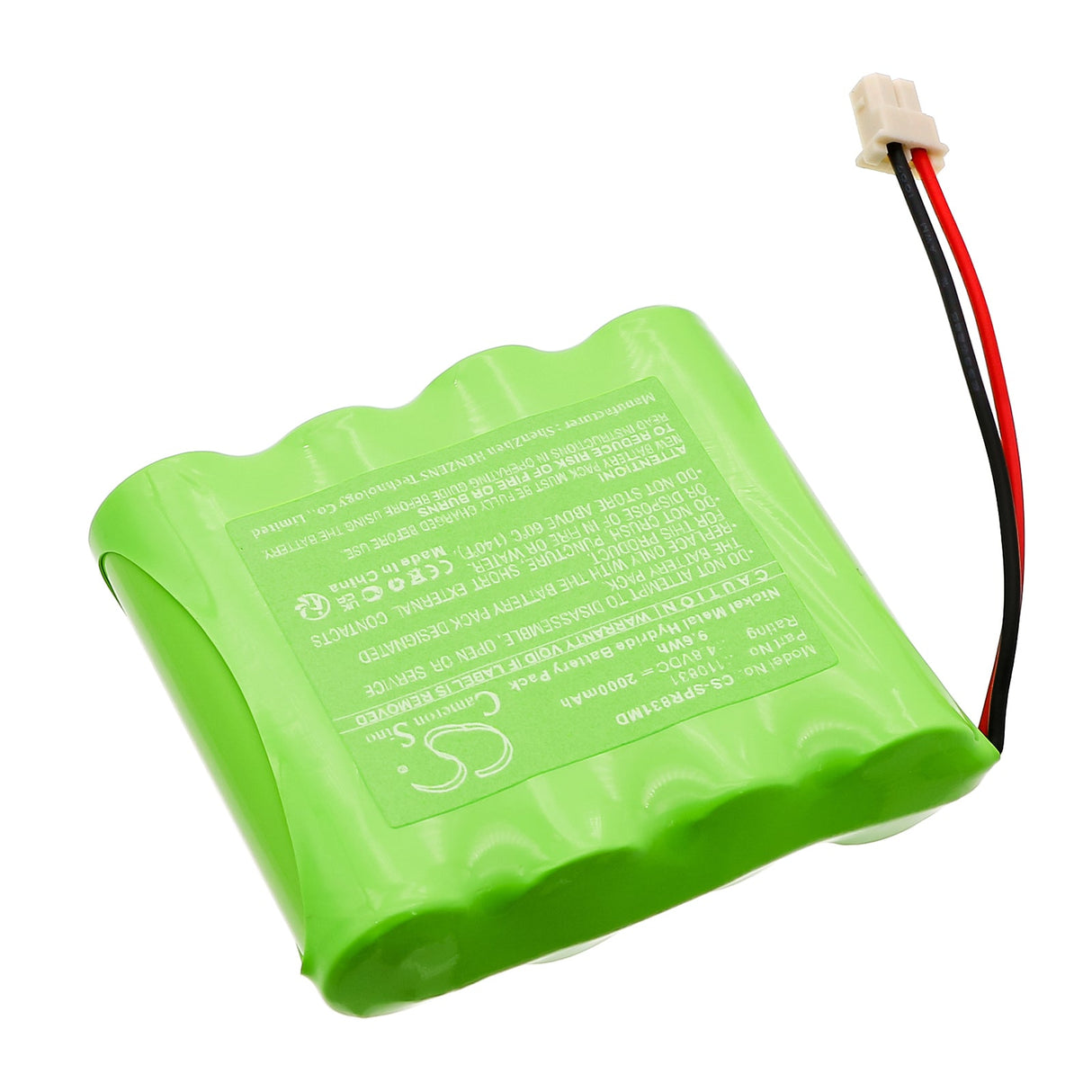 4,8V, Ni-MH, 2000mAh, Batterie médicale compatible avec Spengler, Pression Artérielle Pro-h, 9,6Wh Cameron Sino Technology Limited (Médical)